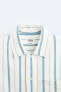 Striped cotton - lyocell shirt