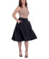 Women's Elastic Waistband Pocket Midi Skirt