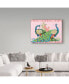 Фото #3 товара Jean Plout 'Peacock Parade Pink' Canvas Art - 14" x 19"