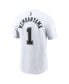 Фото #2 товара Men's Victor Wembanyama White San Antonio Spurs 2023 NBA Draft First Round Pick Name and Number T-shirt