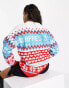 ASOS DESIGN Christmas oversized jumper with apres ski pattern