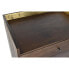 Chest of drawers DKD Home Decor Black Golden Metal Dark brown Mango wood Modern (70 x 45 x 92 cm)
