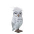 Decorative Figure Alexandra House Living White Silver Acrylic Plastic Melamin Owl