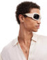 Фото #2 товара ASOS DESIGN square sunglasses in cream