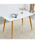 Фото #6 товара Ultra Modern Dining Table with Non-Slip Pads for Stability