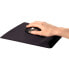 Fellowes Health-V Fabrik Mouse Pad/Wrist Support Black - Black - Monochromatic - Memory foam - Plastic - Wrist rest