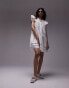 Фото #4 товара Topshop tassle detail broderie mini dress in white