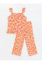 Фото #1 товара Костюм для малышей LC WAIKIKI Девочка Bluz ve Pantolon с цветочным узором