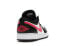 Кроссовки Nike Air Jordan 1 Low Black Siren Red (Черно-белый)