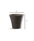 Фото #2 товара Пластиковый прямоугольный цветочный горшок Cappuccino 12 дюймов Garden Elements.