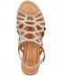 Фото #7 товара Women's Zip-Italy Wedge Sandals