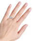 ფოტო #2 პროდუქტის Diamond Three Stone Channel-Set Engagement Ring (1-1/2 ct. t.w.) in 14k White Gold