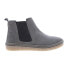 Diba True Yea Sayer 46015 Womens Gray Suede Slip On Ankle & Booties Boots