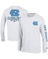 ფოტო #1 პროდუქტის Men's White North Carolina Tar Heels Team Stack Long Sleeve T-shirt