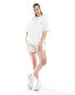 ASOS DESIGN oversized t-shirt with tennis graphic in white