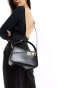 Фото #1 товара DKNY Alison leather shoulder bag with crossbody strap in black