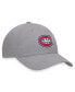 Men's Gray Montreal Canadiens Extra Time Adjustable Hat