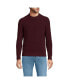 Big & Tall Cotton Drifter Saddle Crewneck Shaker Sweater royal burgundy, XL Long - фото #1