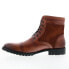 English Laundry York EL2476B Mens Brown Leather Lace Up Casual Dress Boots