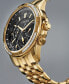 ფოტო #8 პროდუქტის Eco-Drive Men's Calendrier Diamond-Accent Gold-Tone Stainless Steel Bracelet Watch 44mm