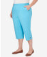 ფოტო #5 პროდუქტის Plus Size Summer Breeze Capri Pants with Hem Detail