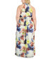 Фото #2 товара Plus Size Floral-Print Maxi Dress