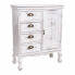 Hall Table with Drawers Alexandra House Living White Paolownia wood 30 x 80 x 65 cm