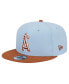 Men's Light Blue Los Angeles Angels Spring Color Two-Tone 9FIFTY Snapback Hat