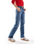 Фото #4 товара Lee Rider classic straight fit jeans in mid wash