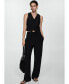 ფოტო #3 პროდუქტის Women's Textured Flowy Pants