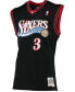 Men's Allen Iverson Black Philadelphia 76Ers 2000-01 Hardwood Classics Swingman Jersey