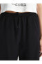 XSIDE Beli Lastikli Düz Keten Karışımlı Kadın Pantolon