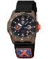 ფოტო #2 პროდუქტის Men's Swiss Bear Grylls Rule of 3 Sea Series Black Rubber Strap Watch 42mm