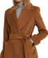 Фото #4 товара Women's Wool-Blend Wrap Coat