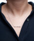 ფოტო #2 პროდუქტის Diamond Mommy Heart Pendant Necklace (1/6 ct. t.w.) in Sterling Silver & 14k Gold-Plate, 18" + 2" extender