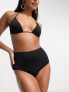 Фото #3 товара New Look high waisted bikini bottoms in black