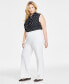 Фото #3 товара Plus Size High-Rise Pull-On Bootcut Pants