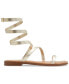Фото #2 товара Women's Spinella Strappy Ankle-Wrap Flat Sandals