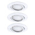 LED-Einbauleuchte Coin 3er-Set RGBW