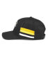 ფოტო #3 პროდუქტის Men's Black Pittsburgh Penguins HotFoot Stripes Trucker Adjustable Hat