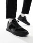 Фото #2 товара PS Paul Smith Ware leather runner trainers in triple black