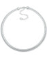 Фото #1 товара Anne Klein silver-Tone Omega Chain Collar Necklace, 16" + 3" extender