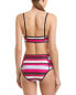 Фото #2 товара Proenza Schouler Women's 187624 Pink Sporty Bikini Set Swimwear Size S
