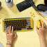 Фото #8 товара Logitech POP Keys Wireless Mechanical Keyboard With Emoji Keys - Mini - RF Wireless + Bluetooth - Mechanical - QWERTZ - Black - Grey - Yellow