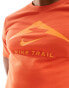 Nike Running Trail Dri-Fit graphic t-shirt in burnt orange