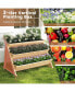Фото #8 товара 3-Tier Garden Bed with Storage Shelf 2 Hanging Hooks and 3 Bed Liners