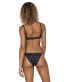 RVCA 282892 Women Mid Rise French Cut Bikini Bottom - Foulard French, Size Large