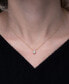 ფოტო #4 პროდუქტის Diamond Pear Solitaire Pendant Necklace (1/4 ct. t.w.) in 14k Gold, 16" + 2" extender
