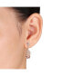 ფოტო #2 პროდუქტის Morganite (4 1/2 ct. t.w.) and Diamond (1/5 ct. t.w.) Swirl Drop Earrings in 14k Rose Gold