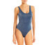 Фото #1 товара Aqua Swim 285685 Women Metallic One Piece Swimsuit, Size Small